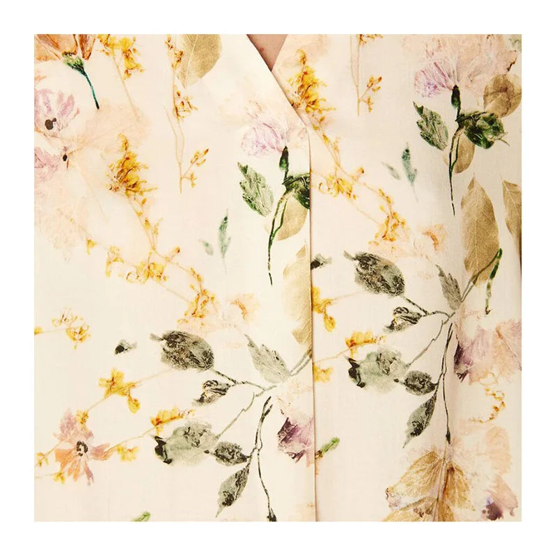 Women's Floral Viscose Lounge Set