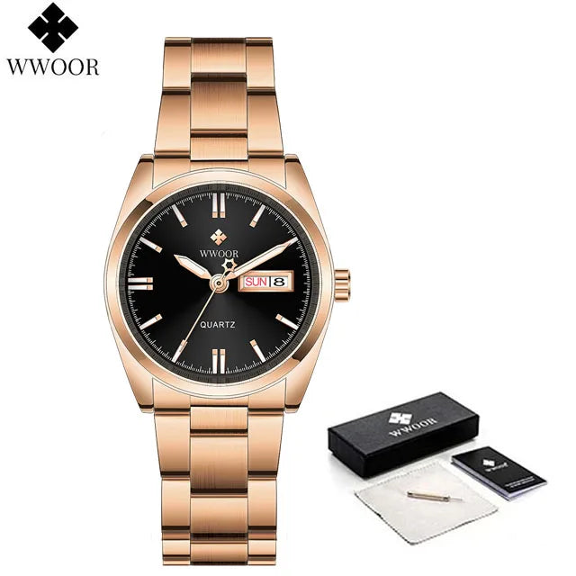 WWOOR Green Bracelet Ladies Watch