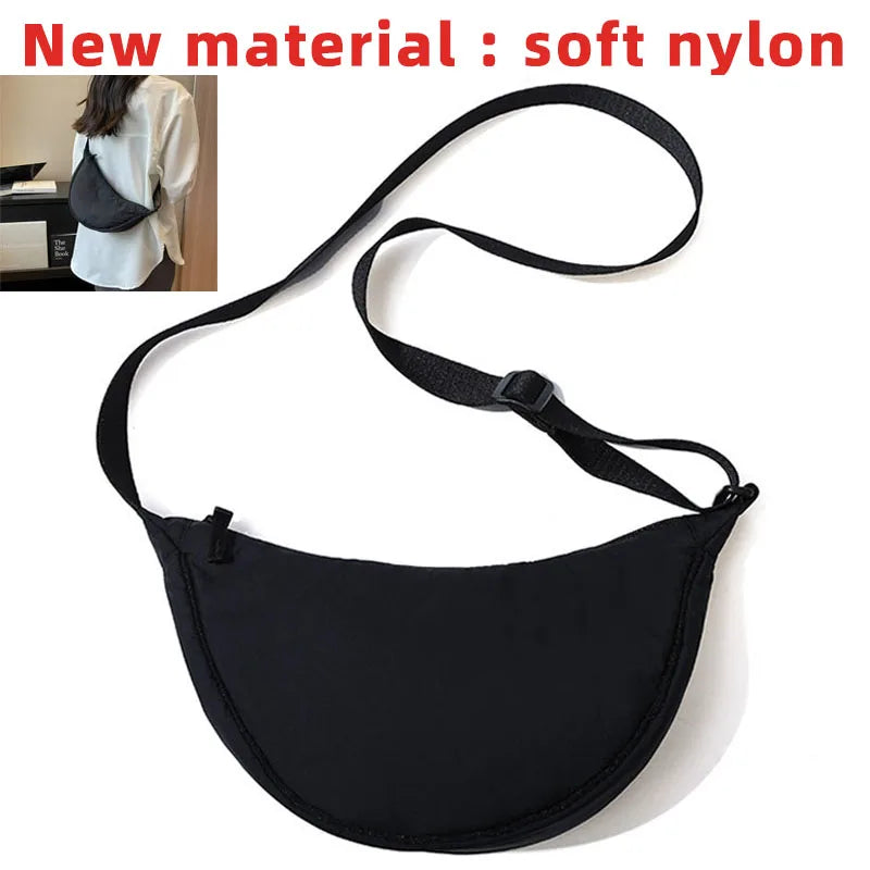 Nylon Hobo Shoulder Bag