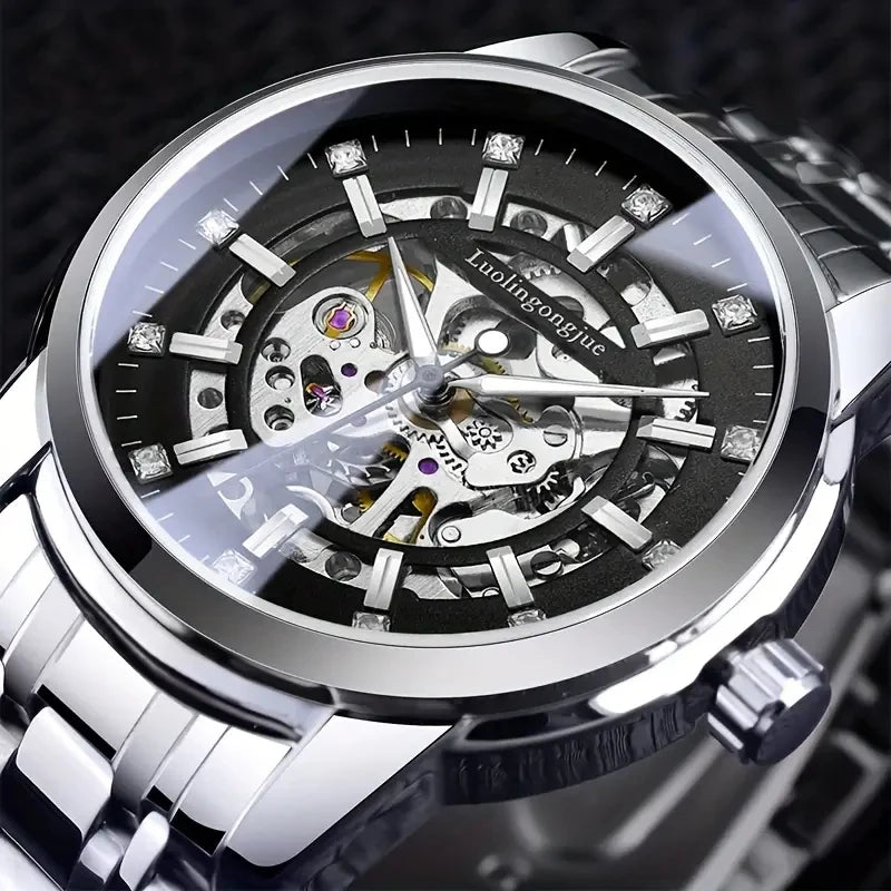 Hollow Diamond Automatic Men's Watch