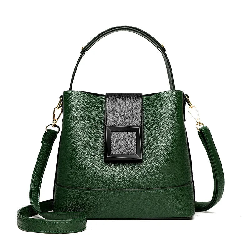 Bucket Crossbody Zipper Bag