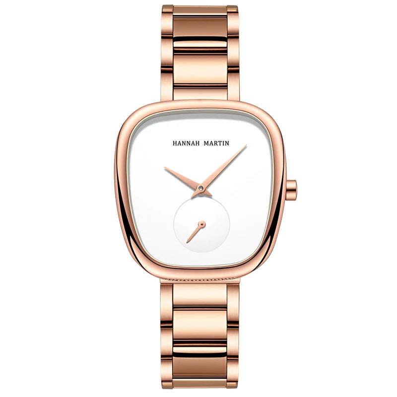 Women's Oval Rose Gold Minimalist Watch