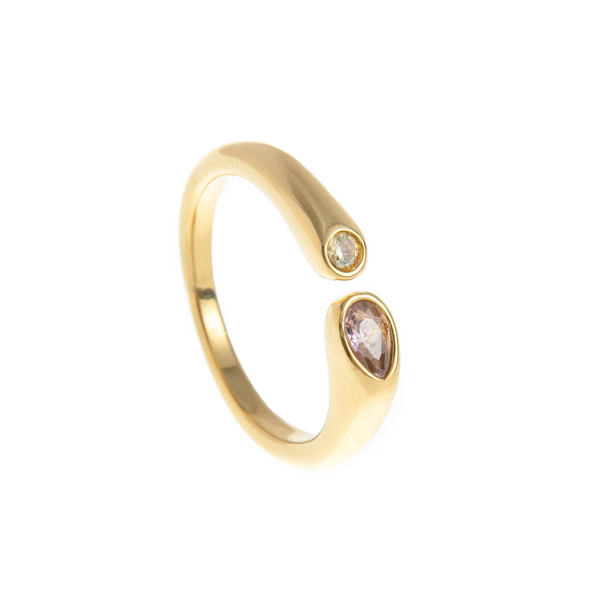December Birthstone Steel Ring