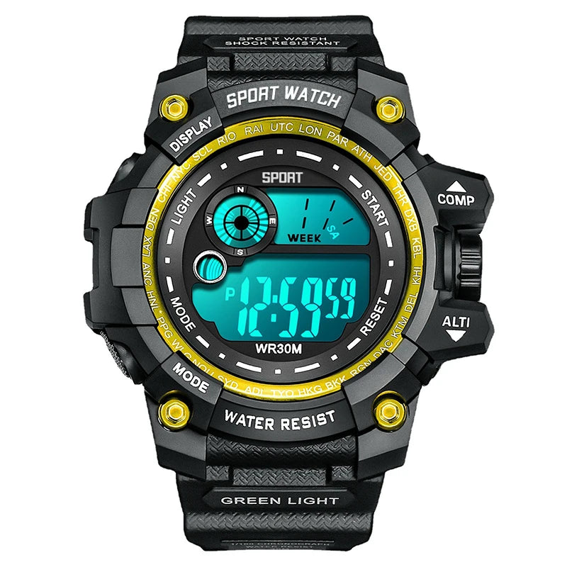 Men's LED Digital Military Watch