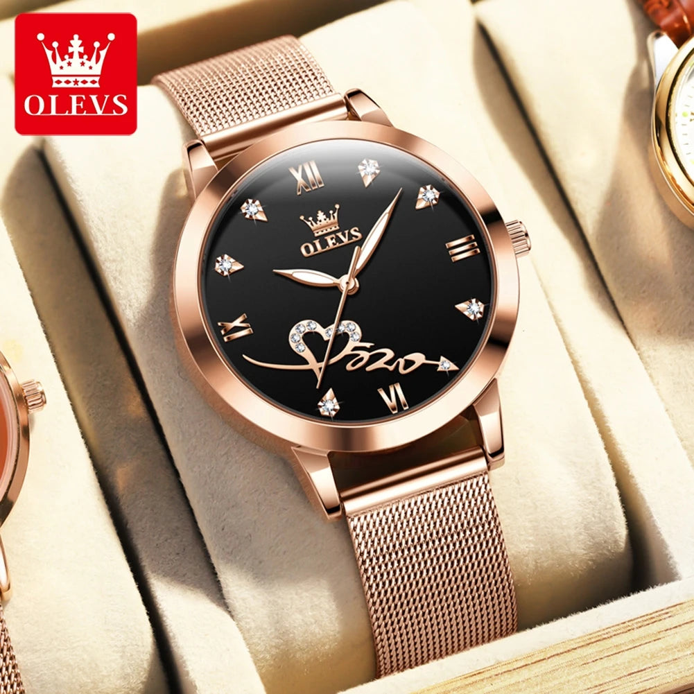 OLEVS Women's Luminous Quartz Watch Steel