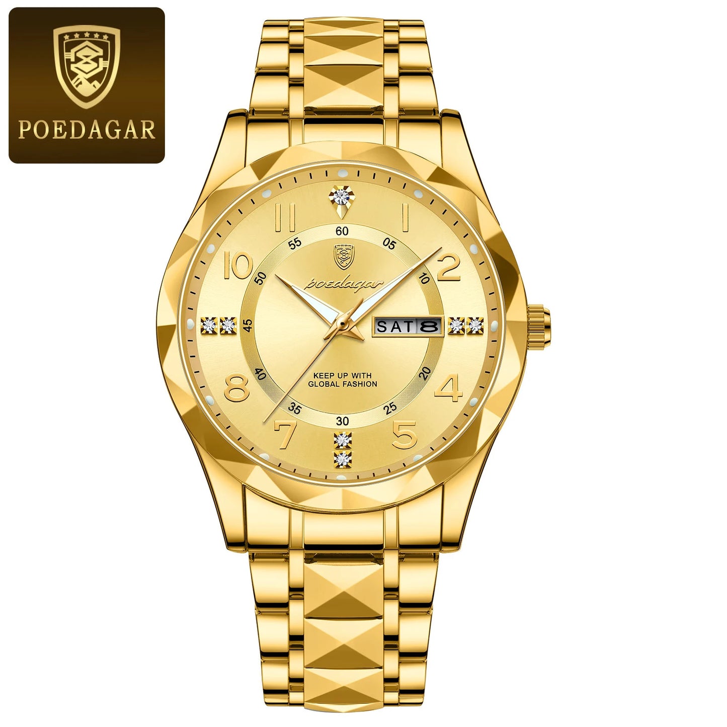 POEDAGAR Luminous Sport Men's Watch