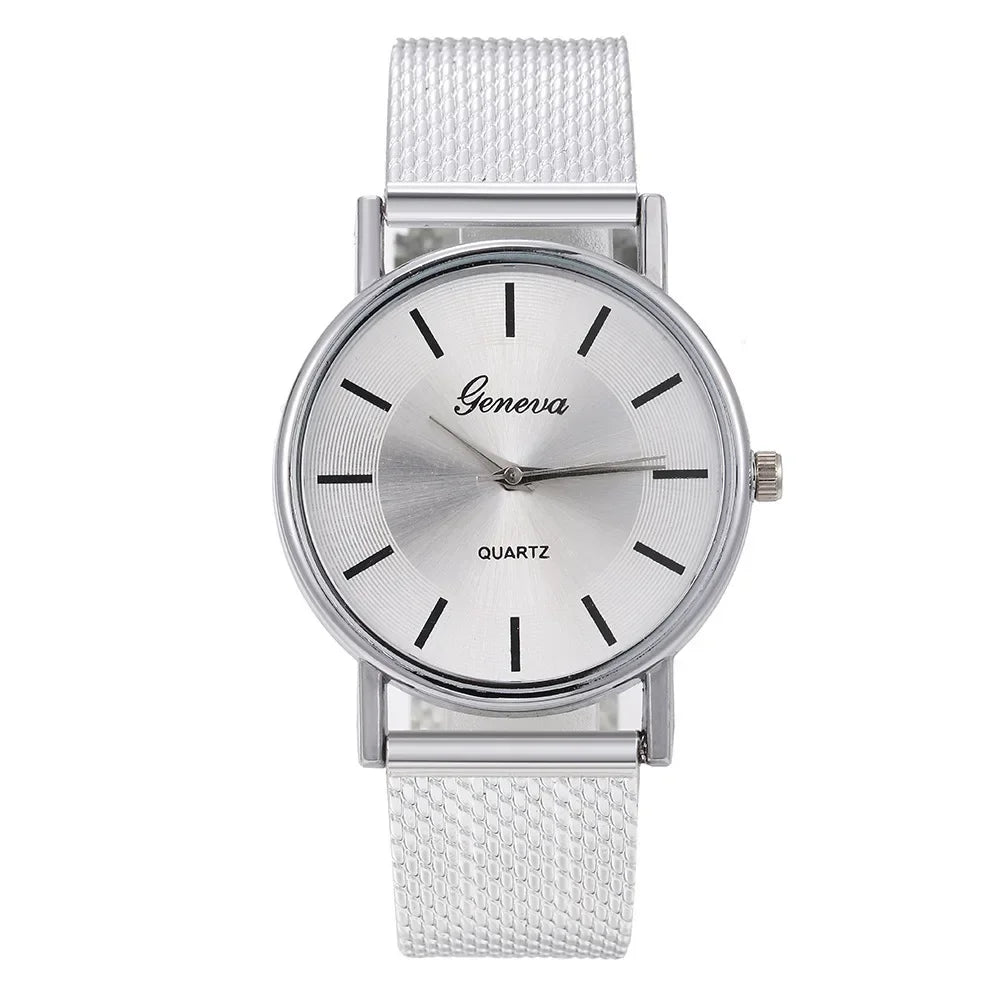 Rose Gold Heart Dial Ladies Watch
