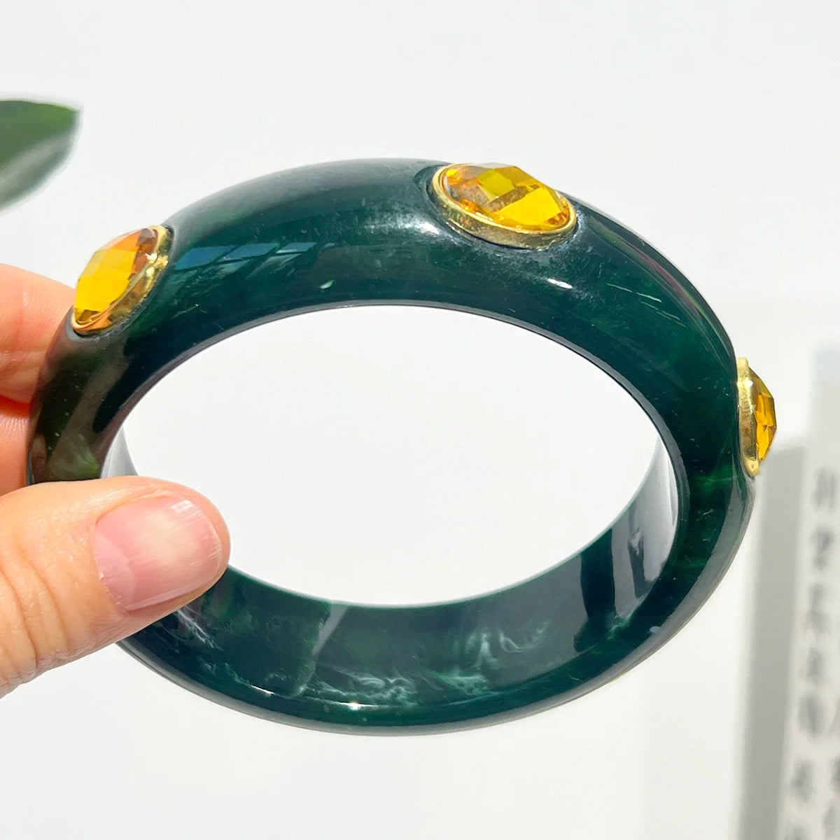 Tiger Eye Resin Cuff Bracelet