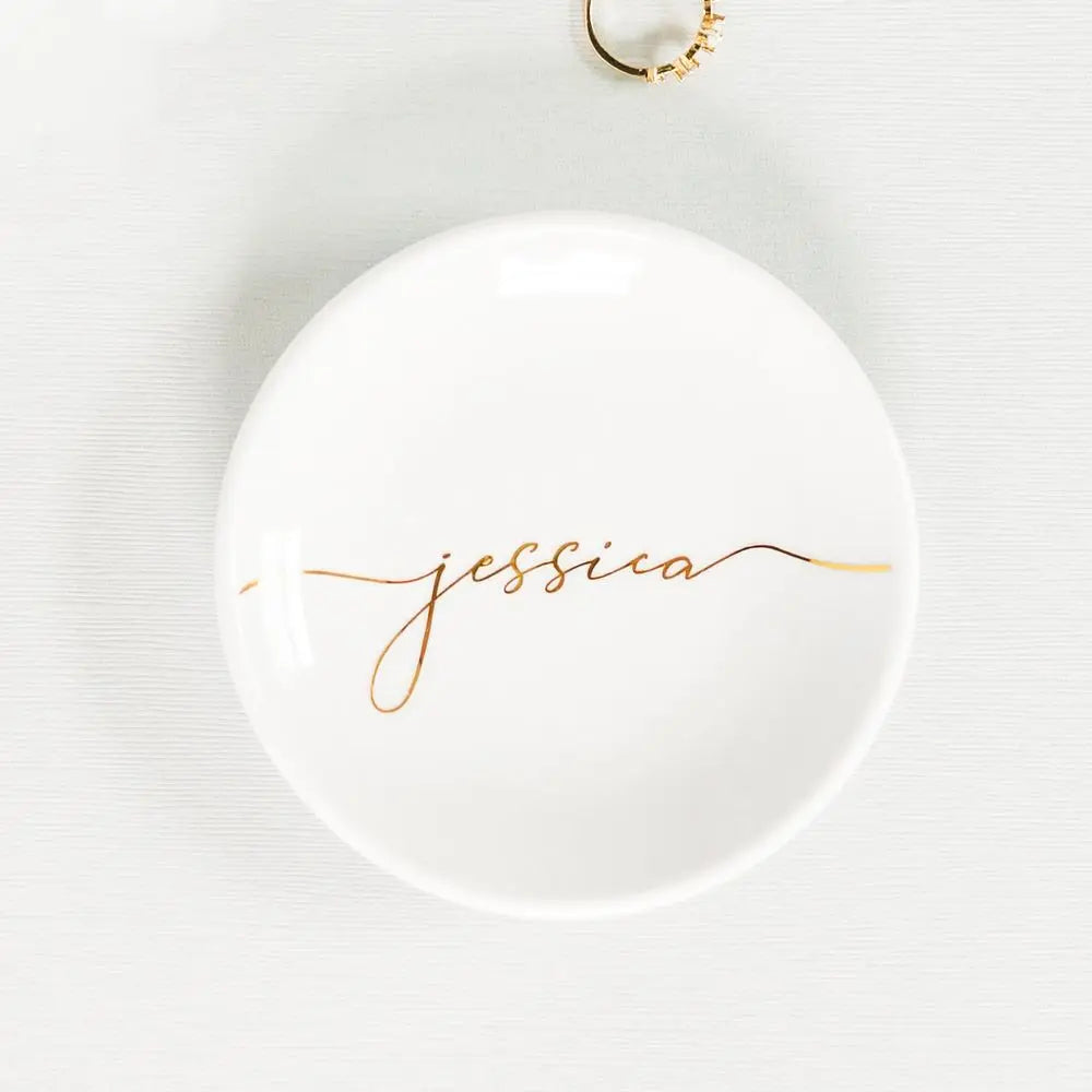 Ceramic Ring Jewelry Tray Wedding Gift
