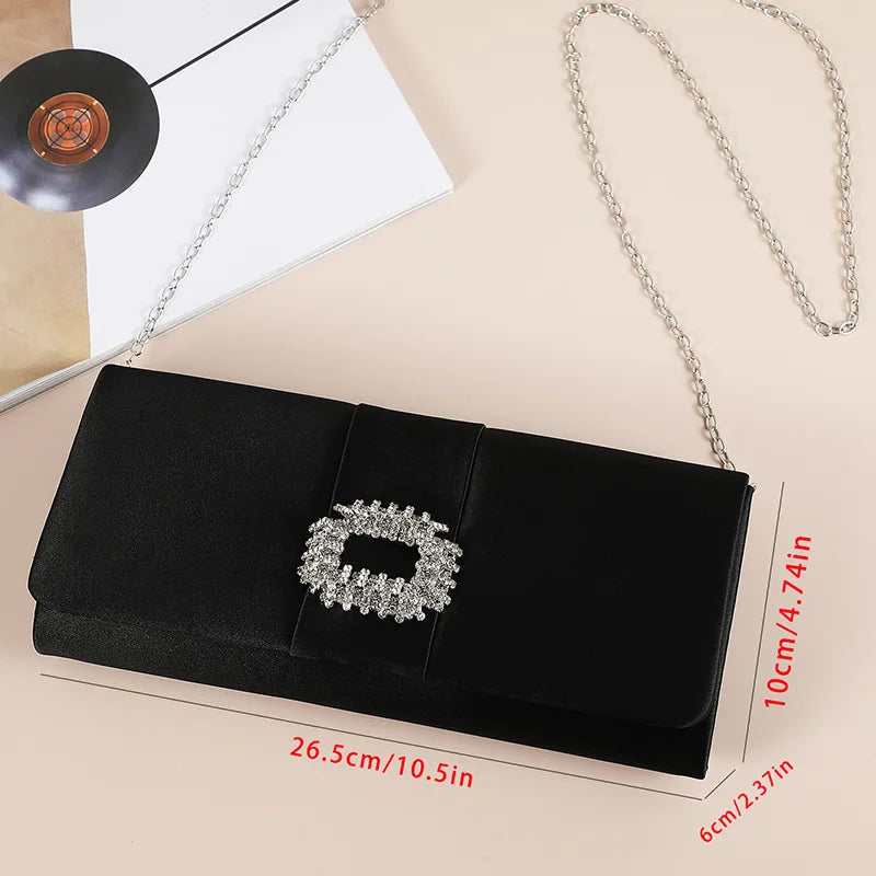 Velvet Diamond Evening Clutch Bag