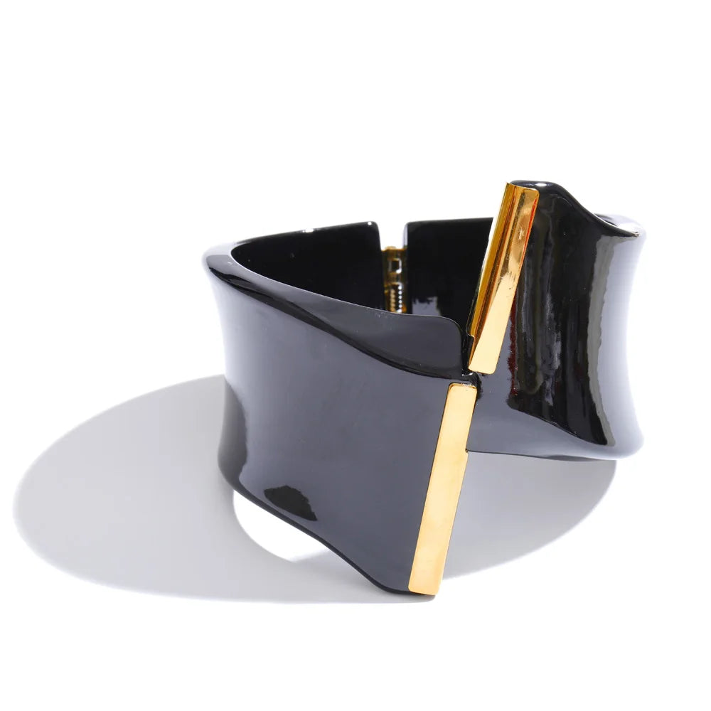 Acrylic Wide Bangle Bracelet