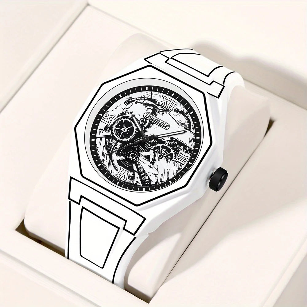 Silicone Strap Men's Casual Watch