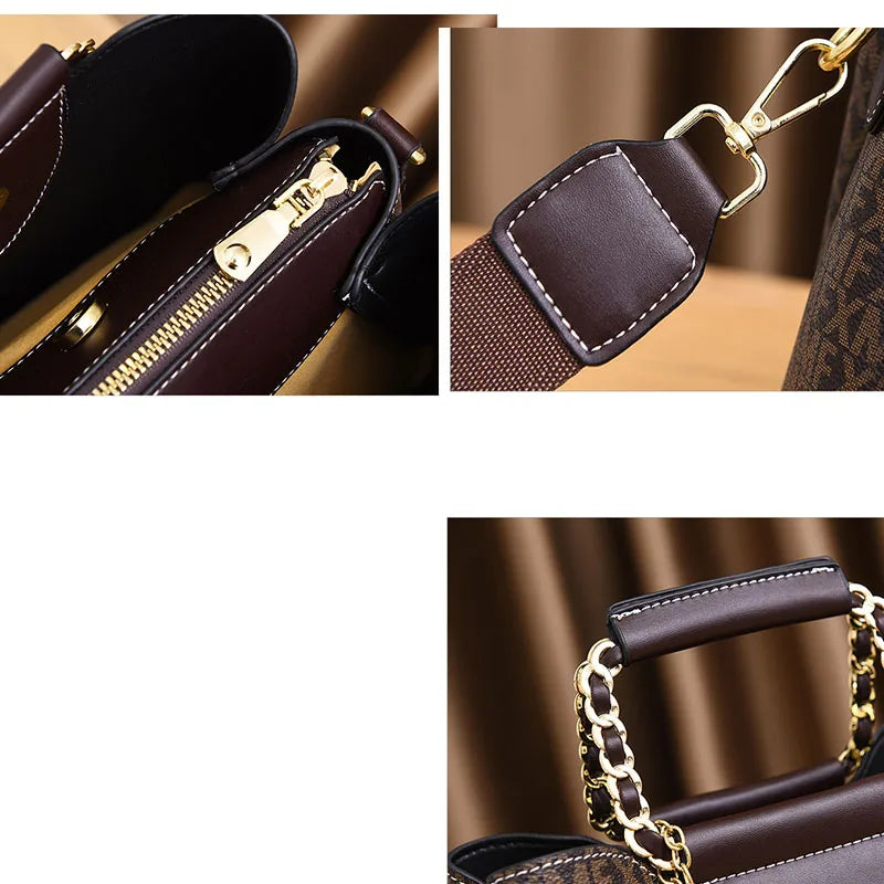 Composite Leather Messenger Bag