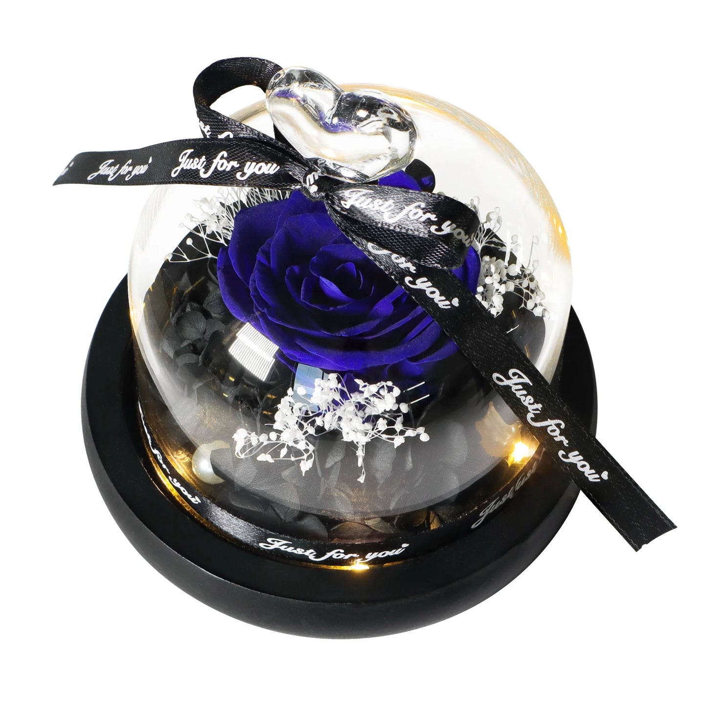 Eternal Rose Glass Dome LED Light Gift