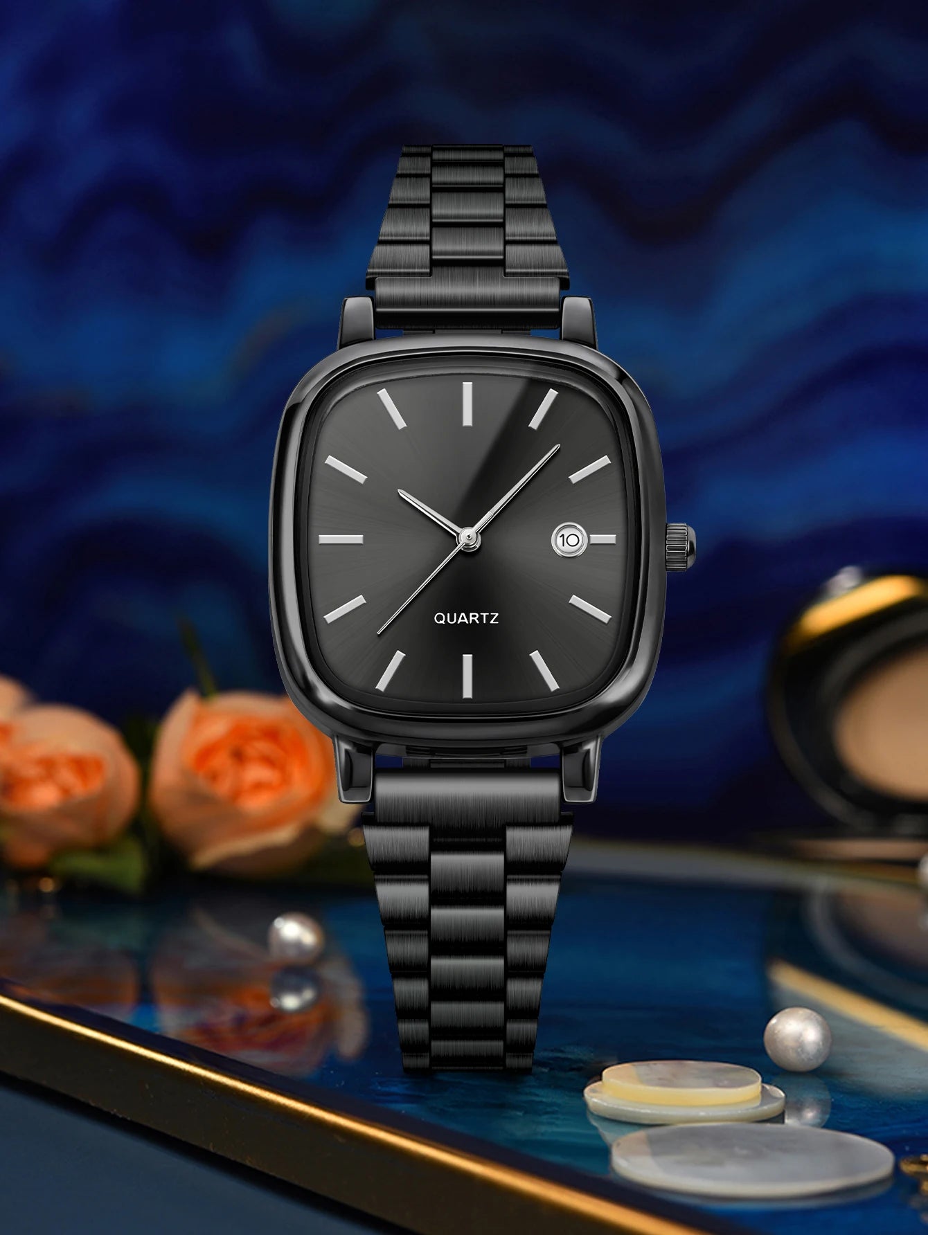 Women's Luxury Quartz Watch Calendar Steel