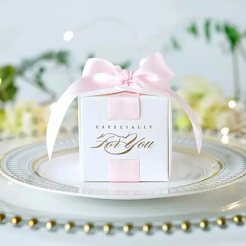 Wedding Favor Gift Box Ribbon Candy Party