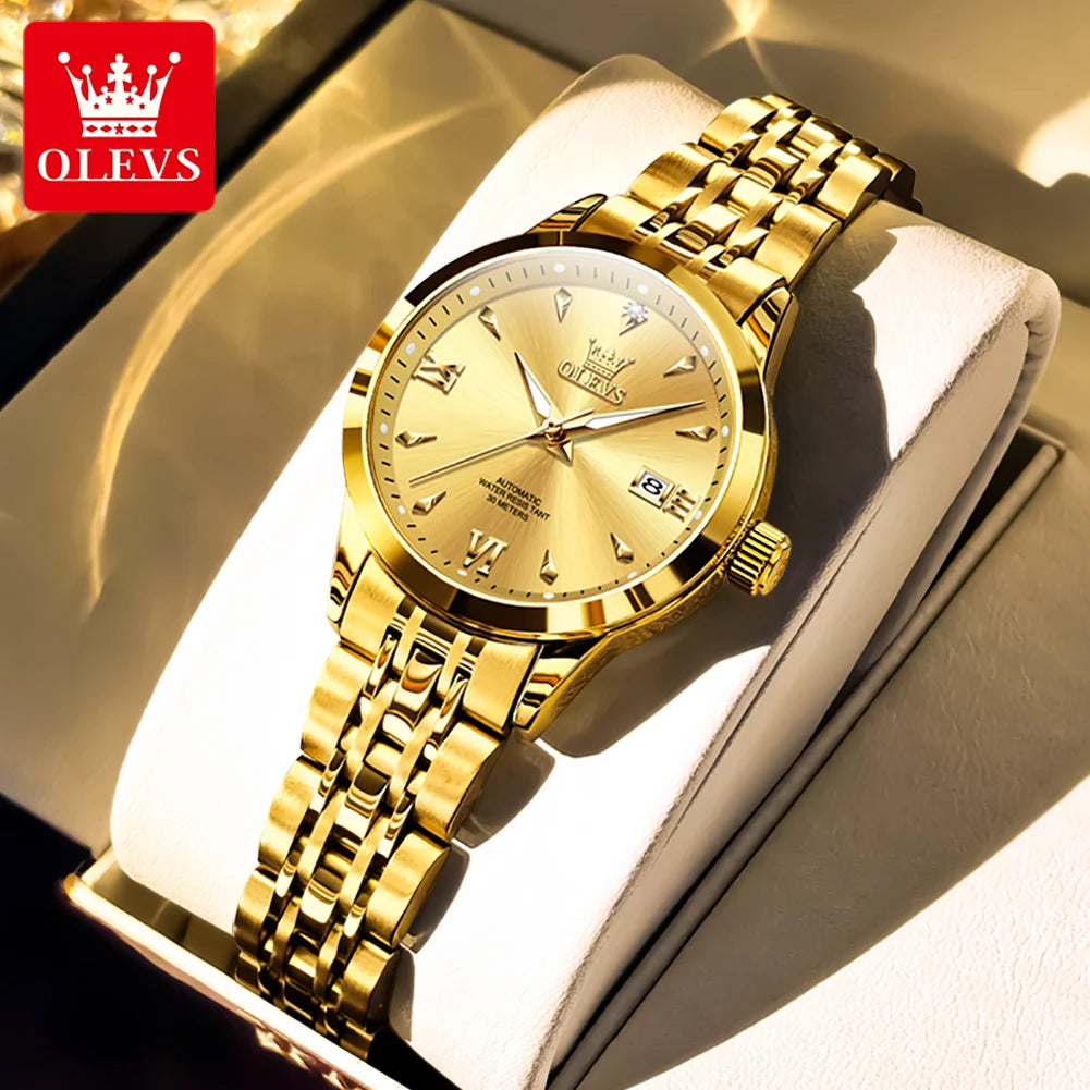 OLEVS Automatic Steel Ladies Watch