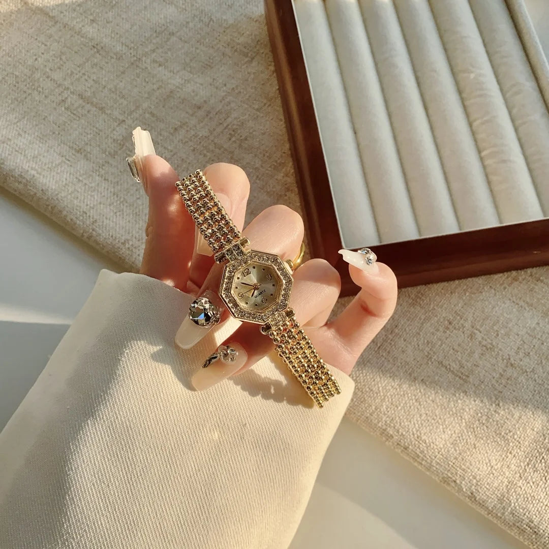 Women's Gold Bracelet Luxury Watch