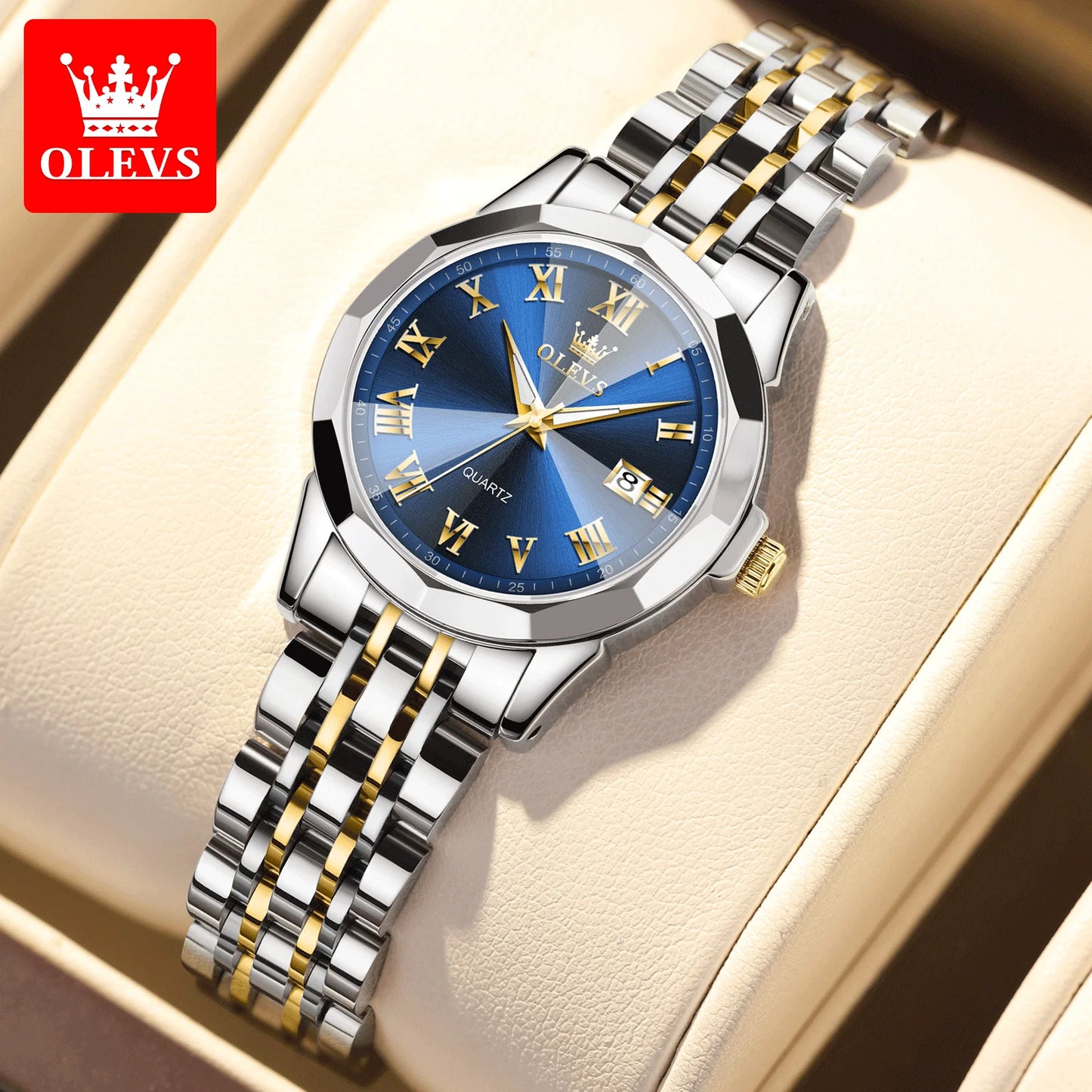 OLEVS Casual Steel Ladies Watch
