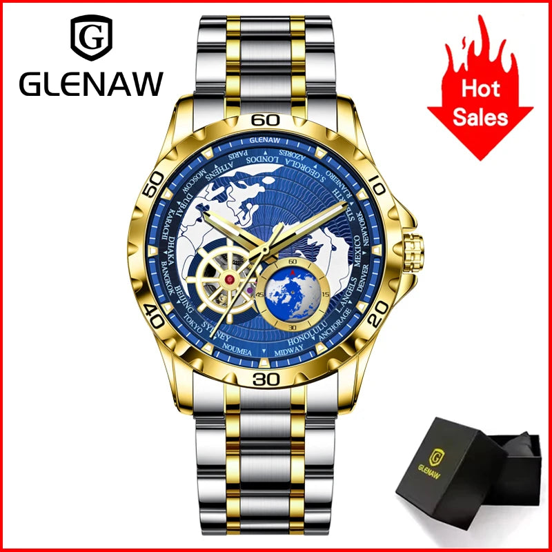 GLENAW Earth Mechanical Watch
