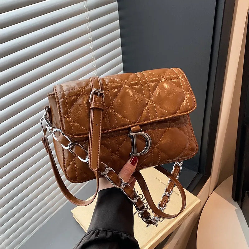 Leather Tote Crossbody Bag