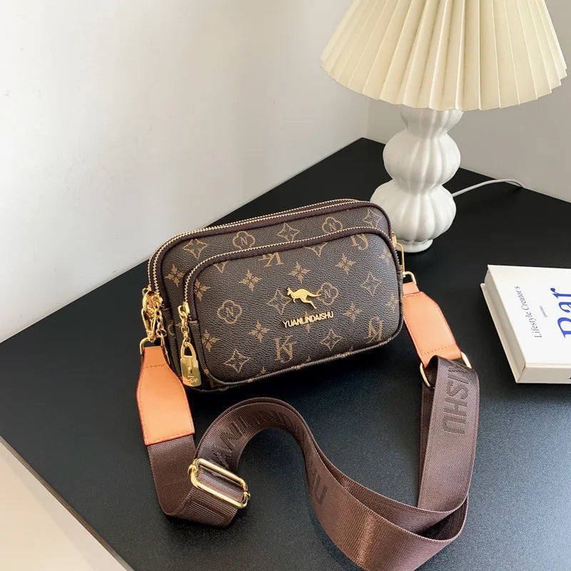 Women's Vintage Monogram Crossbody Bag