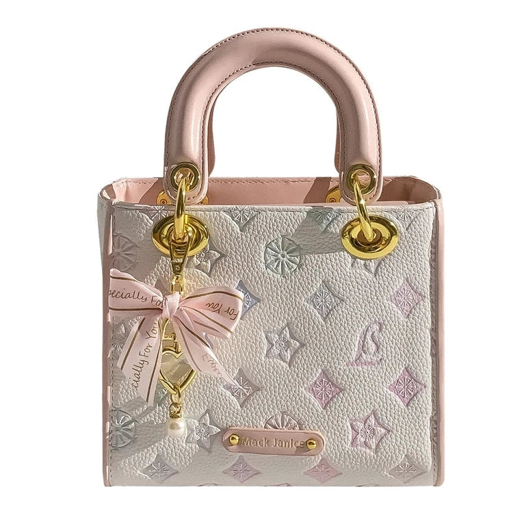 Floral Print Color Block Bag