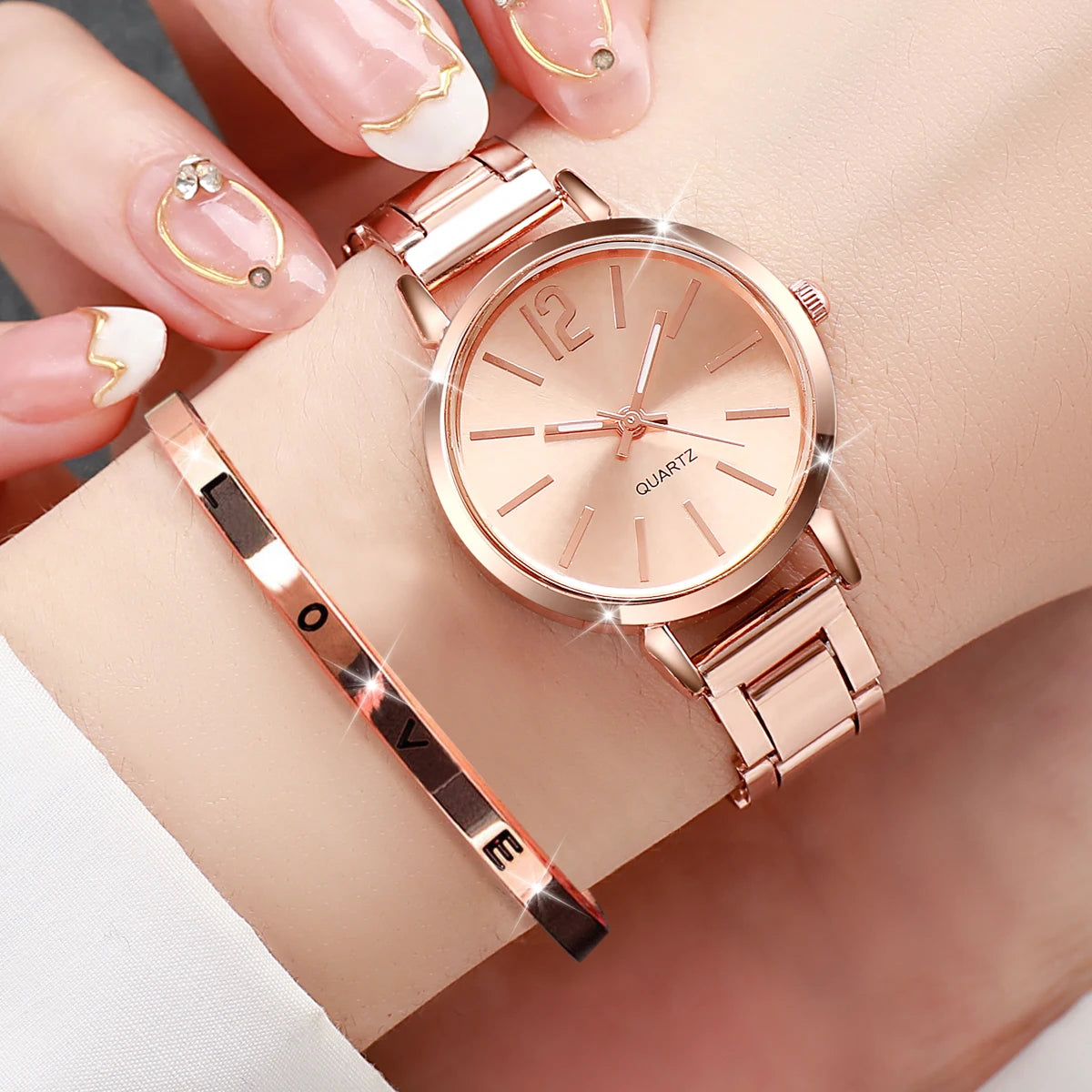 Love Bracelet 2-Piece Watch Set