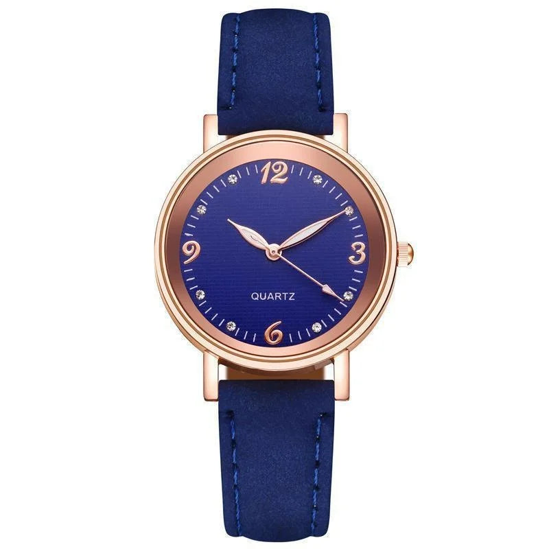Women's Leather Band Casual Quartz Watch
