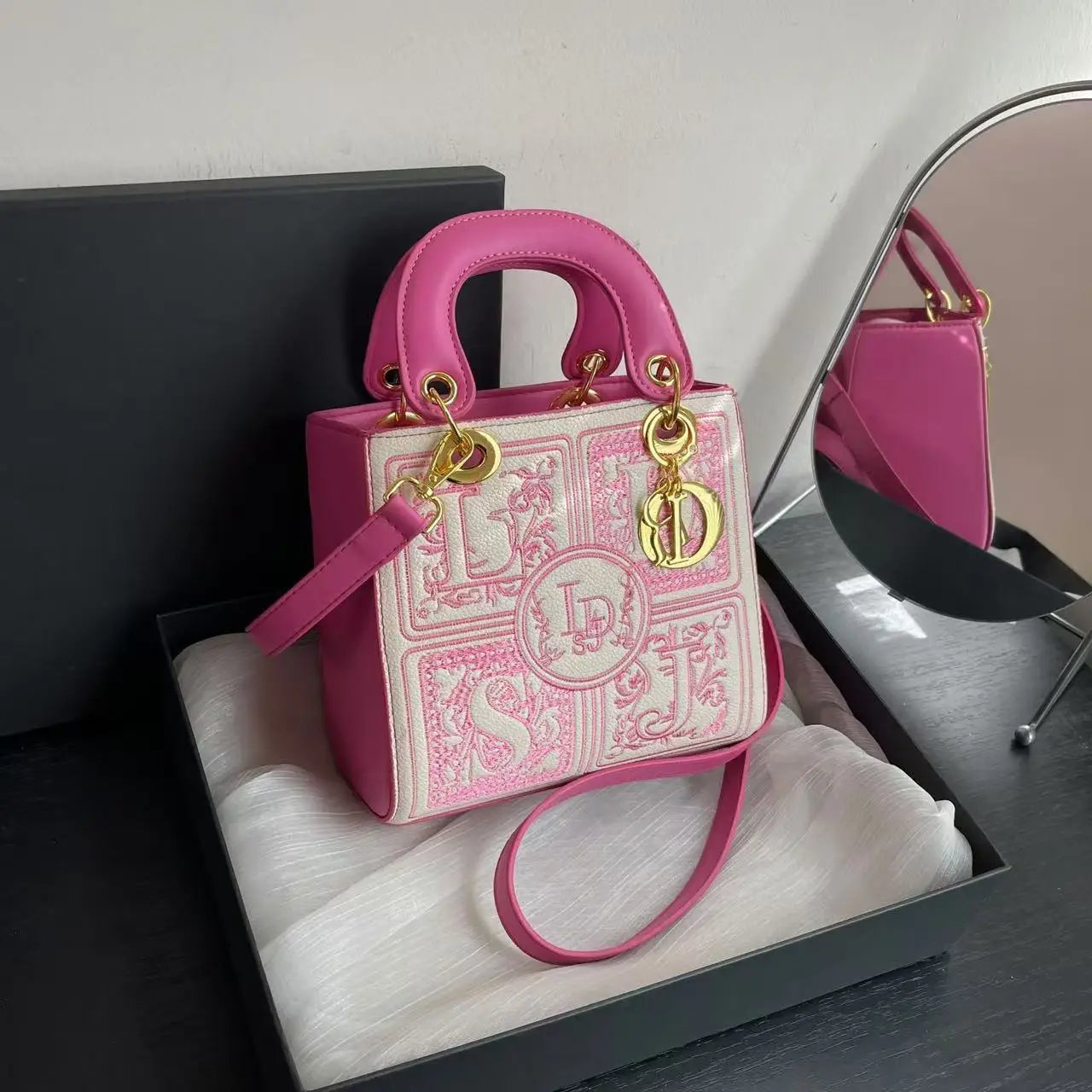 Royal Embroidery Crossbody Bag