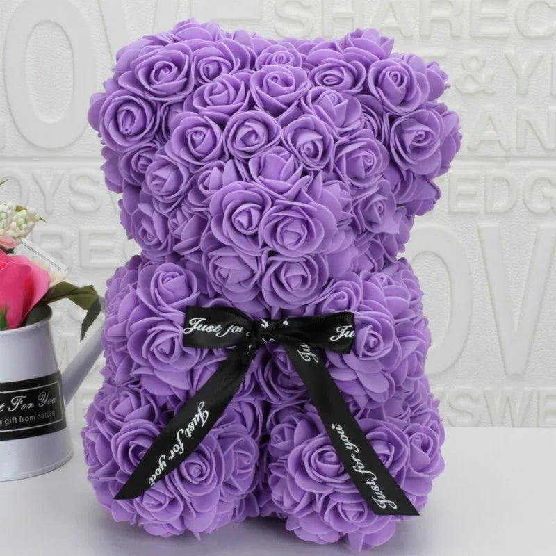 Rose Bear Eternal Flower Gift