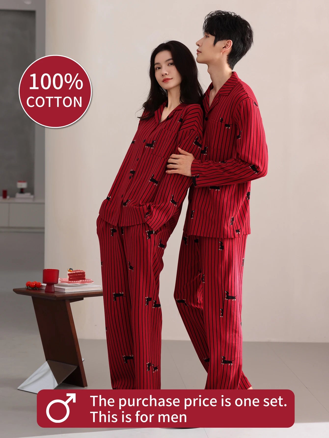 Cotton Couple Pajama Set