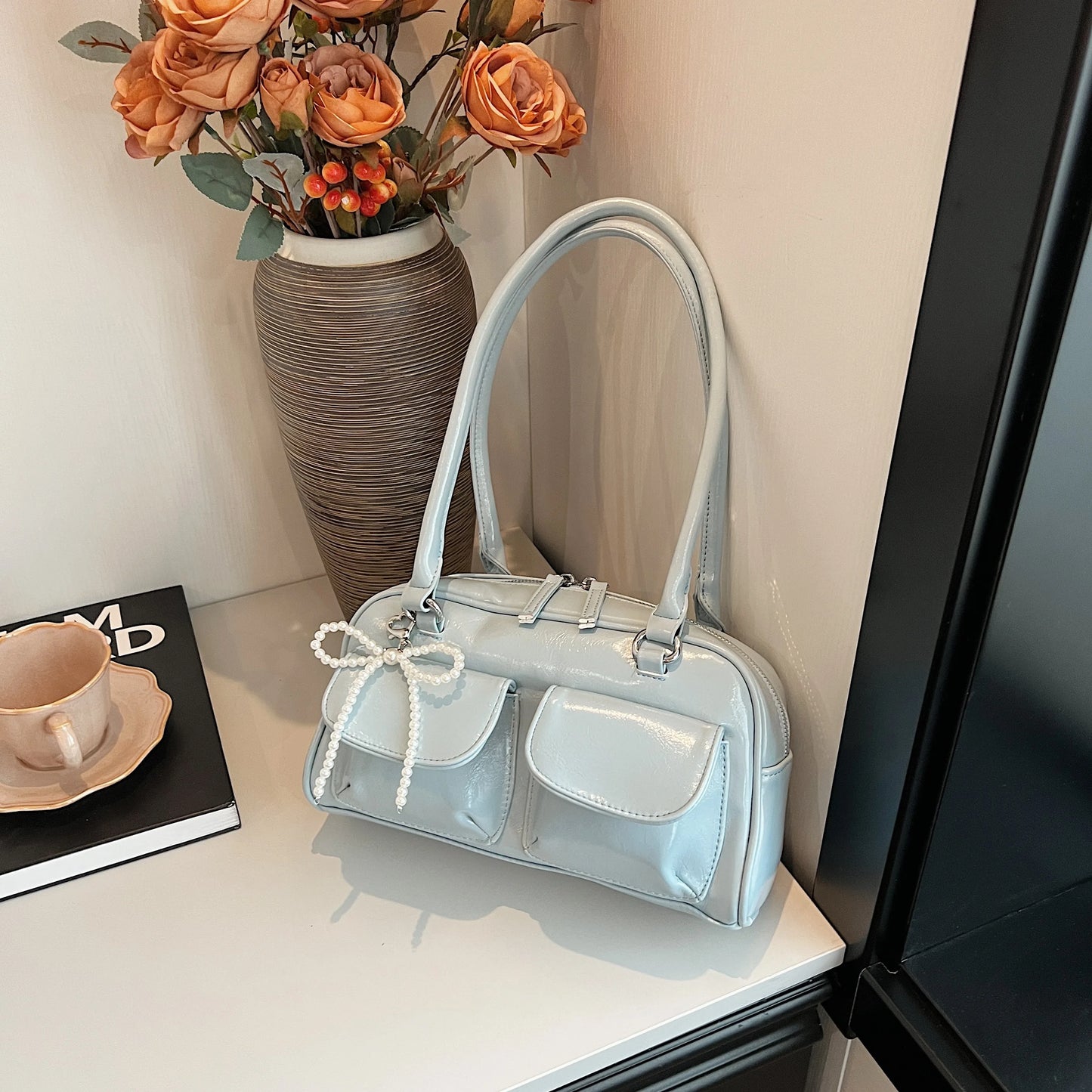 Bow Pillow Shoulder Bag