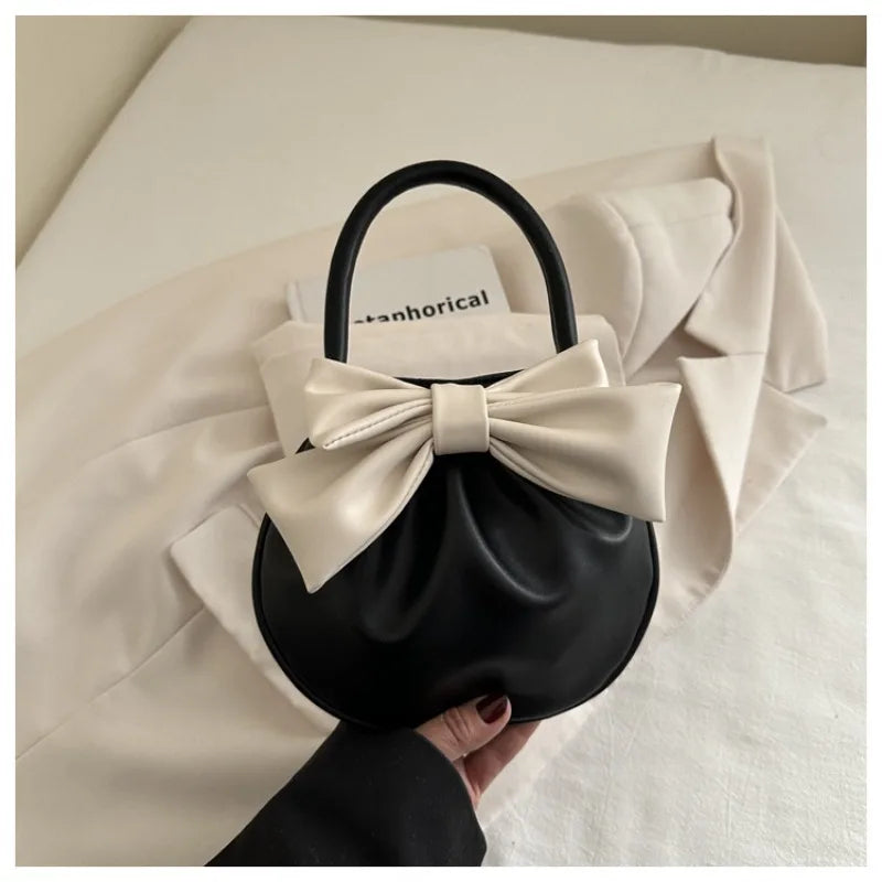 Women's Butterfly Bow Round Shoulder Bag