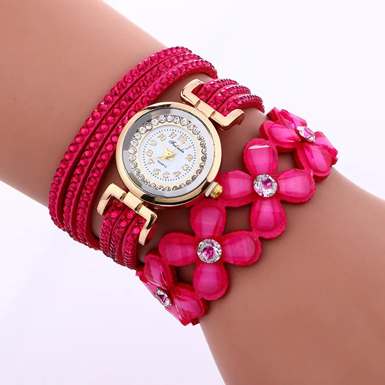 Leather Bracelet Women Watch