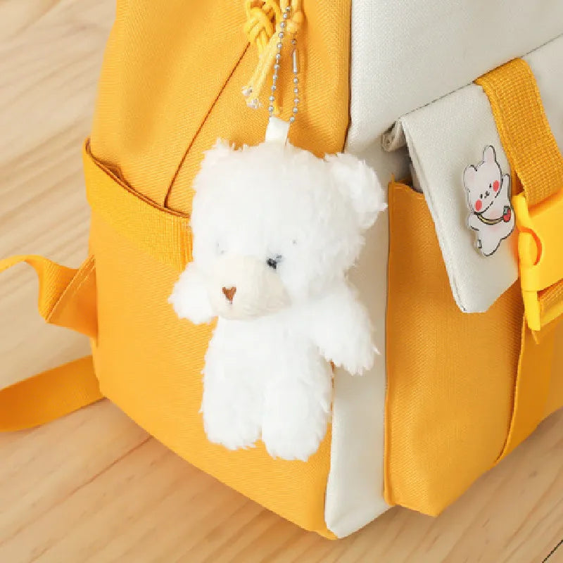 Plaid Student Backpack Set