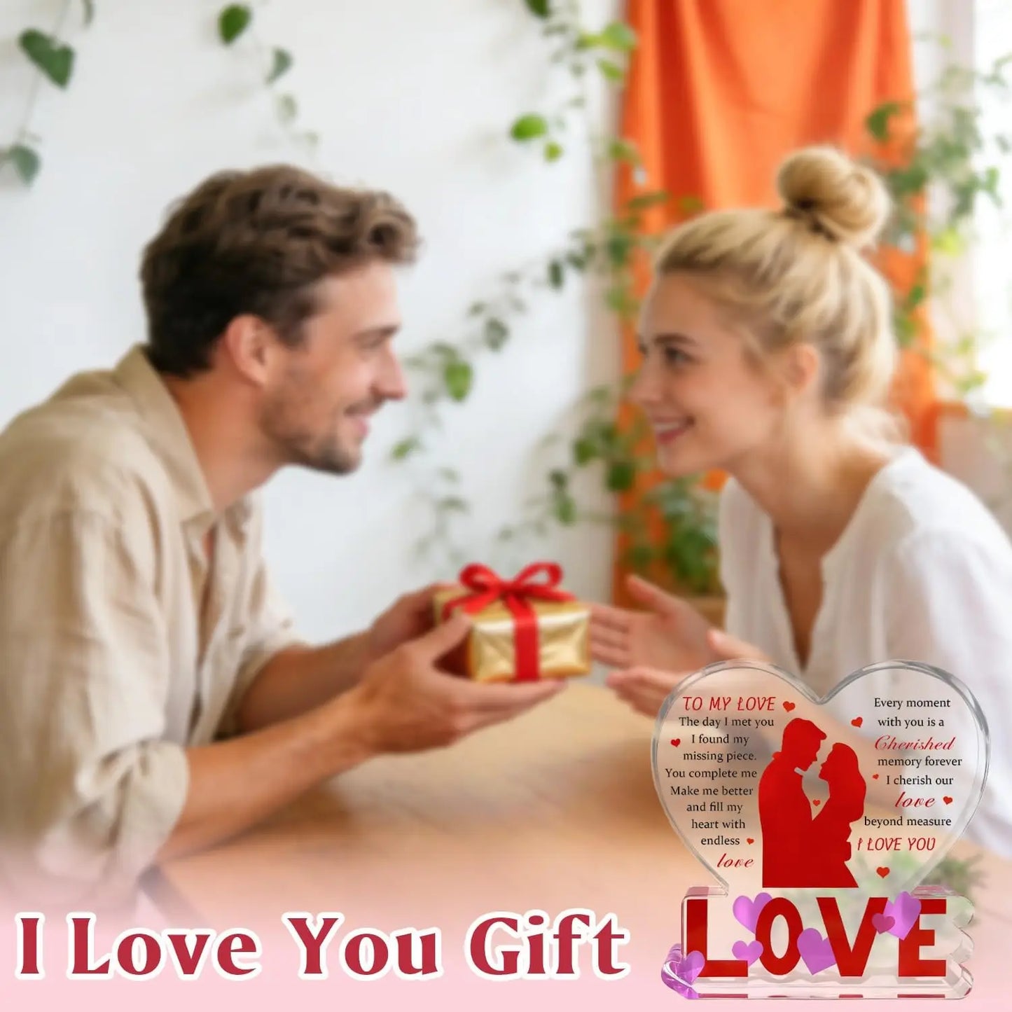 I Love You Heart Romantic Gift Valentine