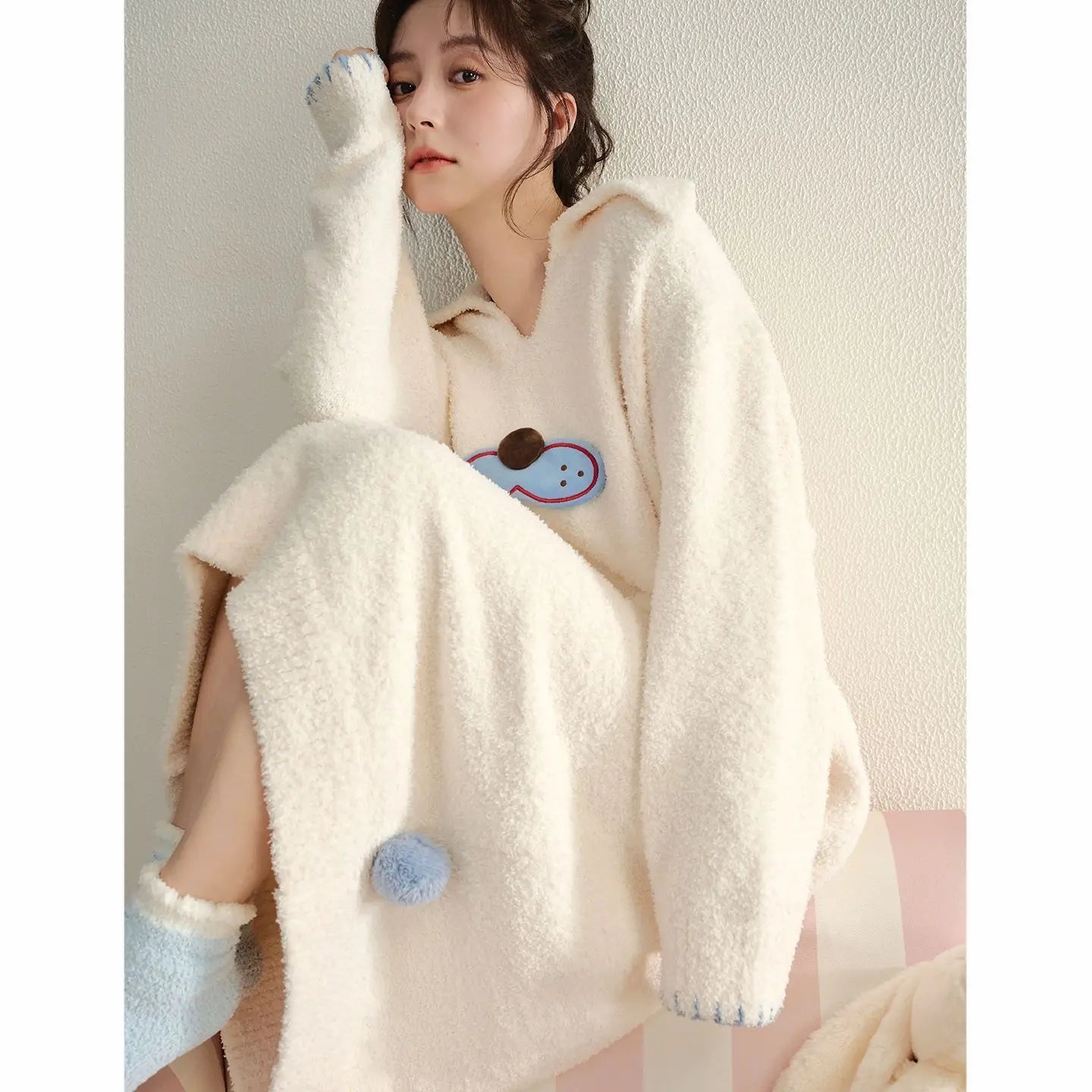 Women's Velvet Nightgown Warm Loose