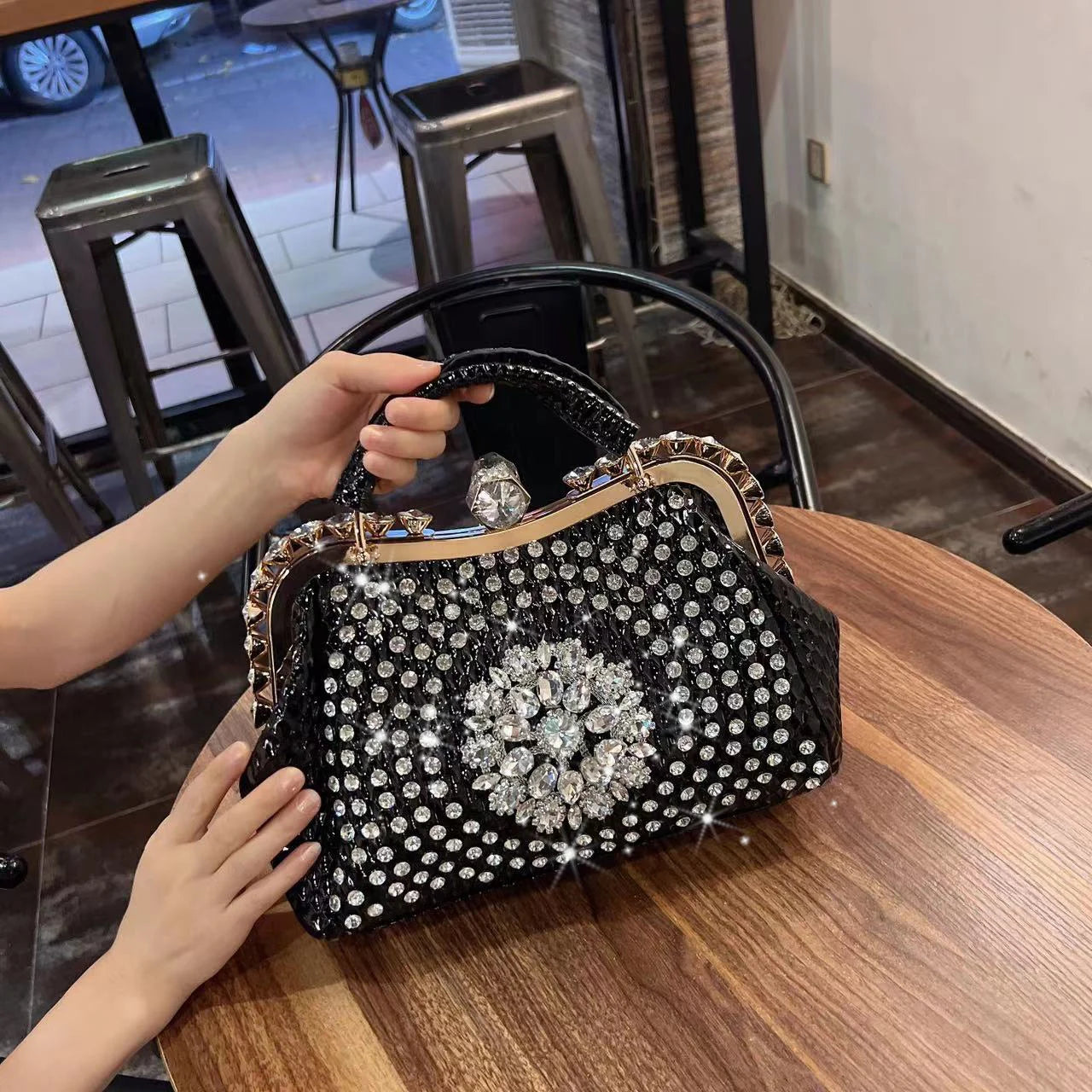 Women's Diamond Large Capacity Crossbody Bag
