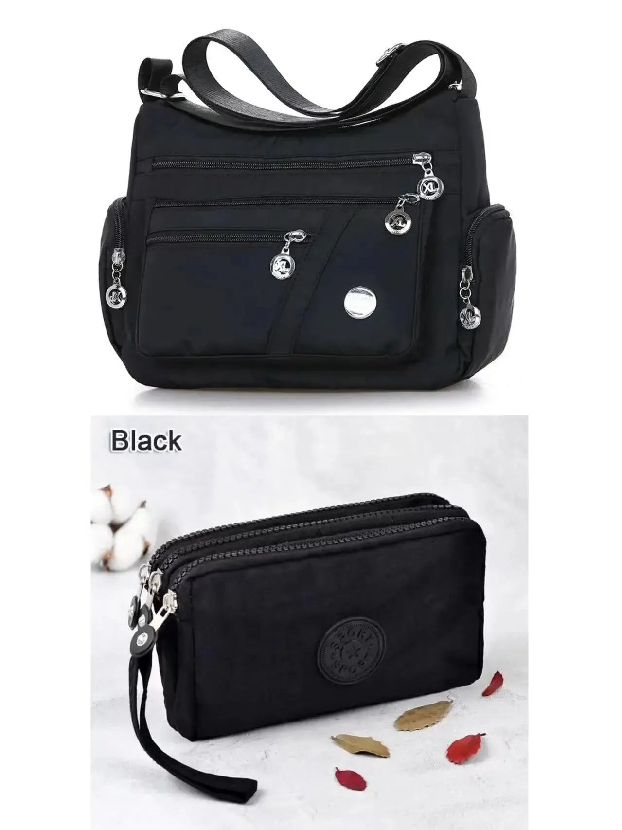 Waterproof Nylon Messenger Bag