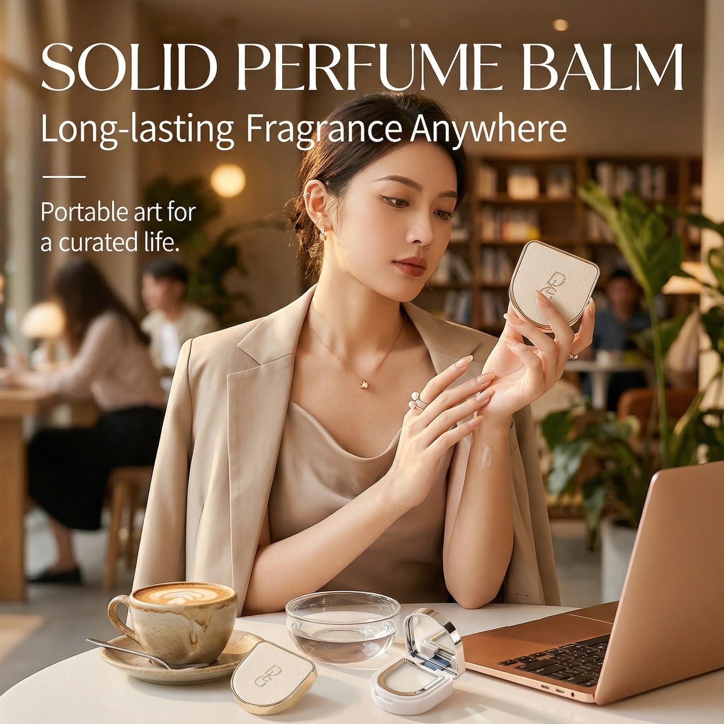 Women's Natural Solid Perfume Balm Portable