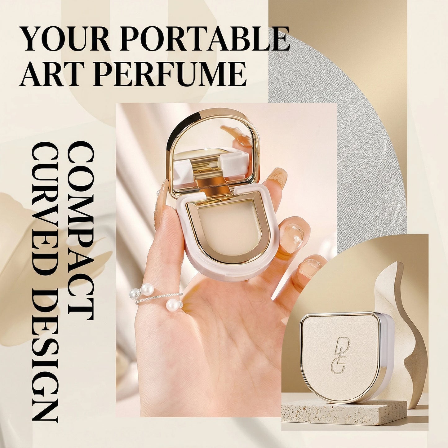 Women's Natural Solid Perfume Balm Portable