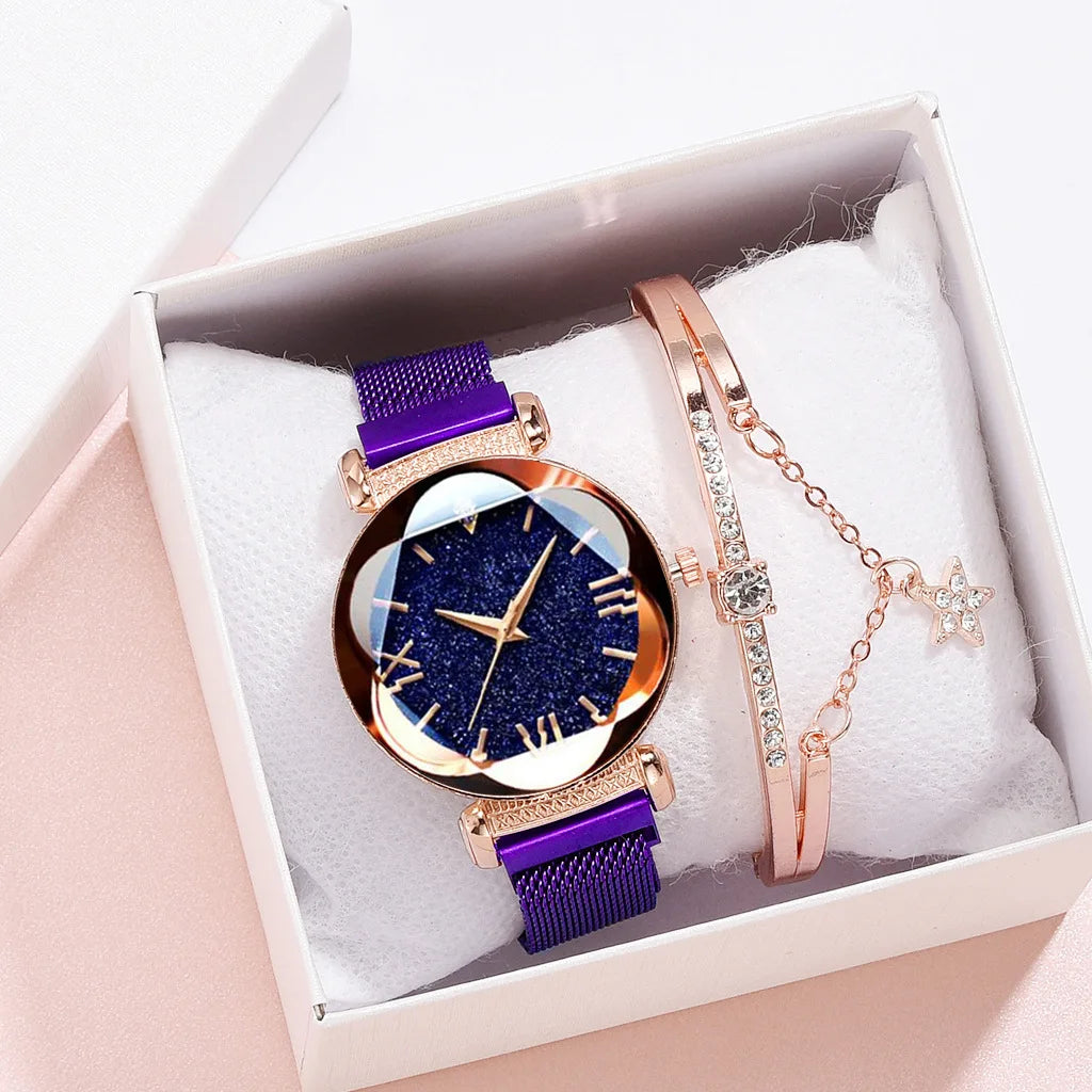 Women's Starry Sky Bracelet Quartz Watch