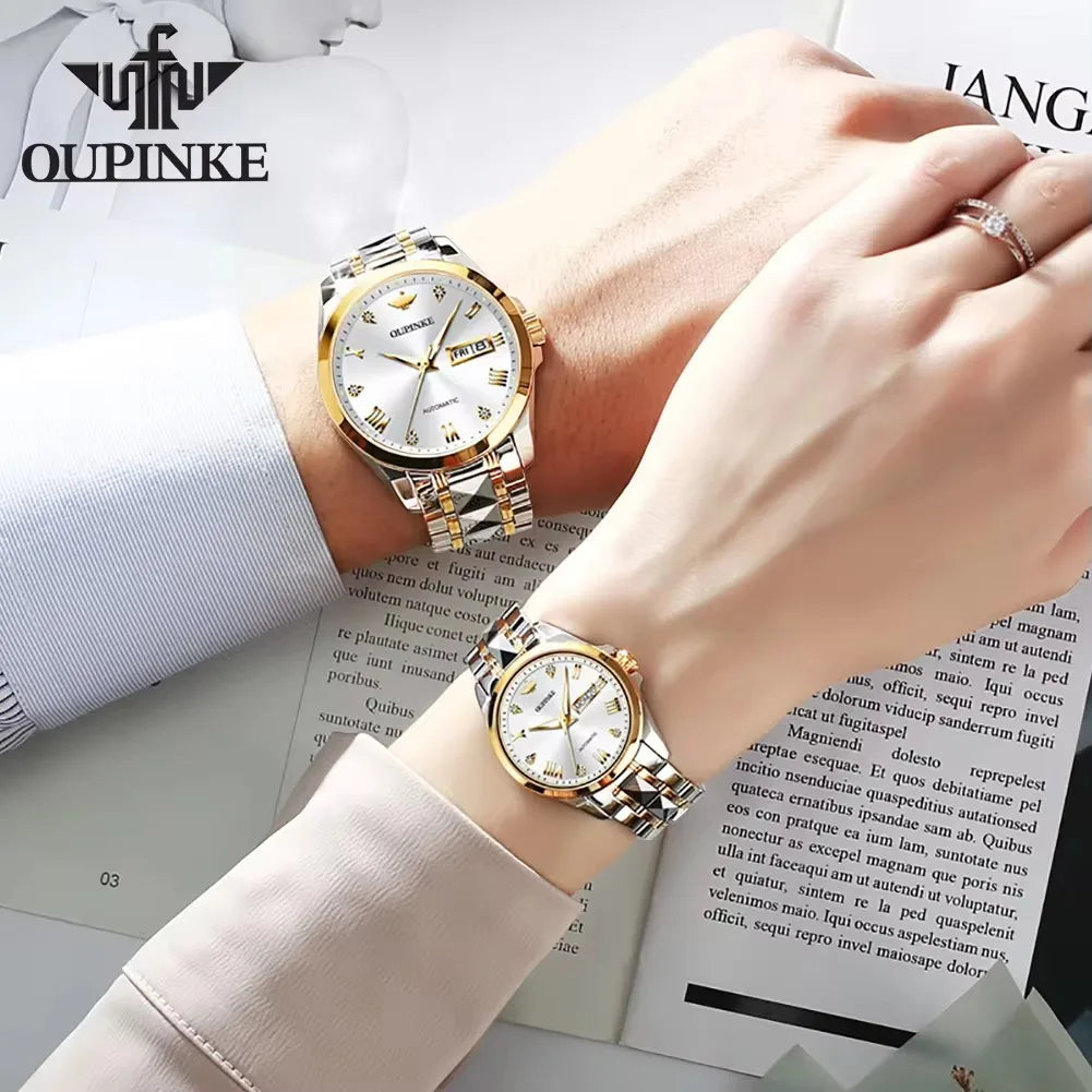 Oupinke Couple Automatic Mechanical Watch