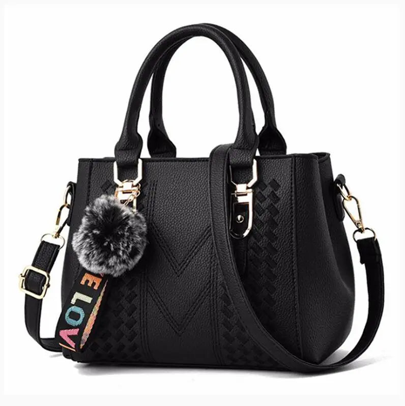 Embroidery Leather Messenger Bag