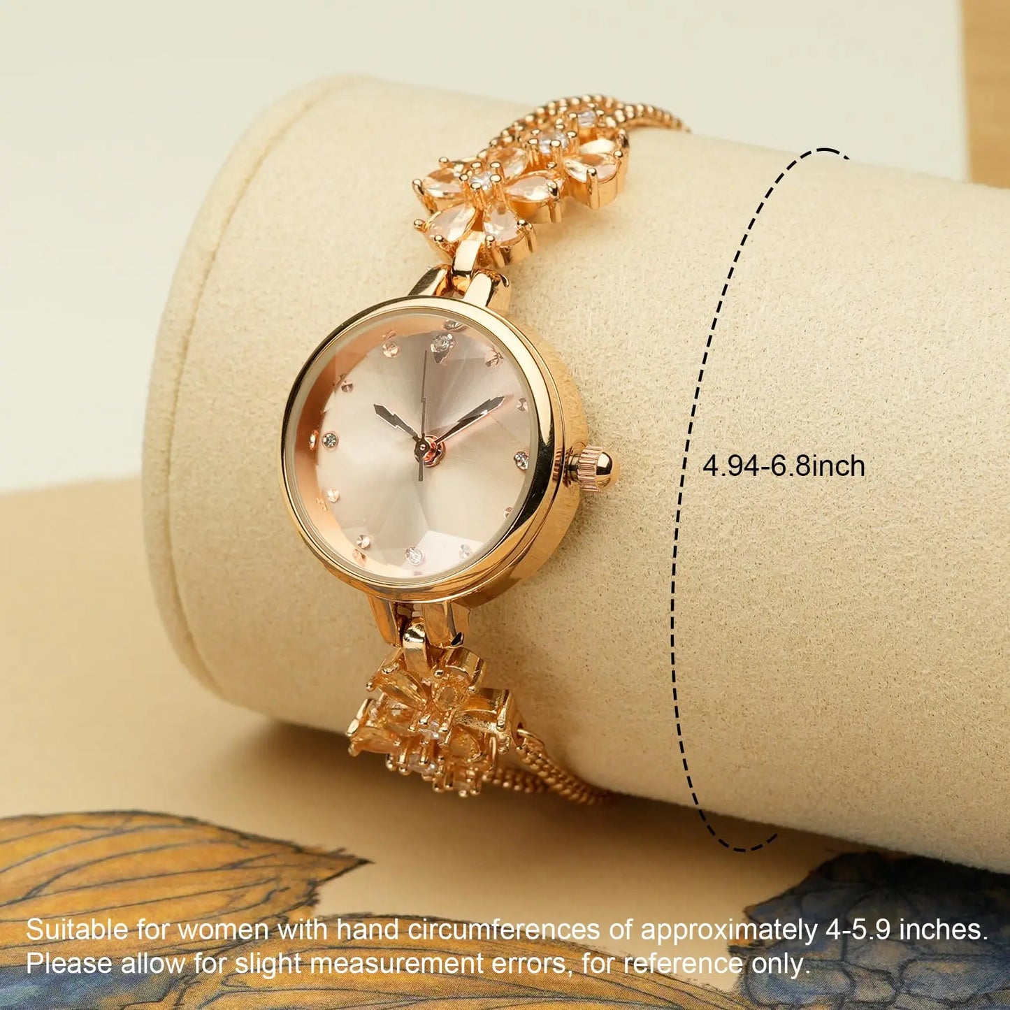 Women's Luxury Bracelet Quartz Watch Steel