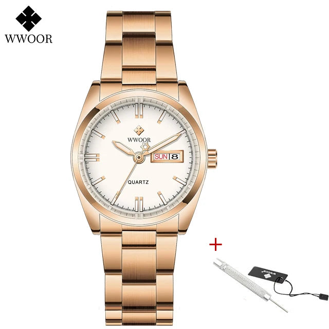 WWOOR Green Bracelet Ladies Watch