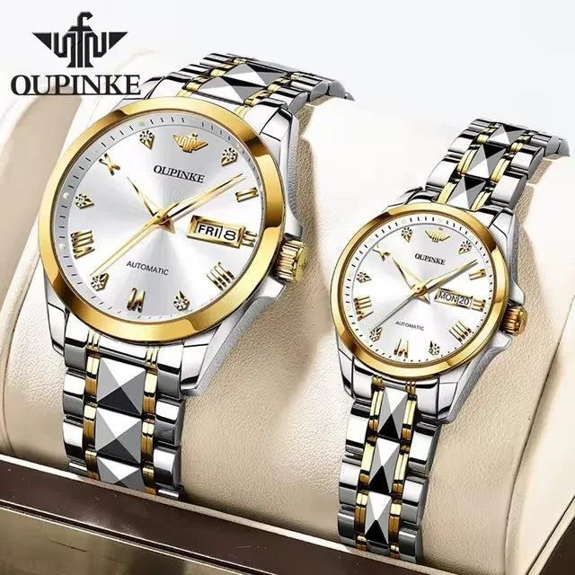 Oupinke Couple Automatic Mechanical Watch