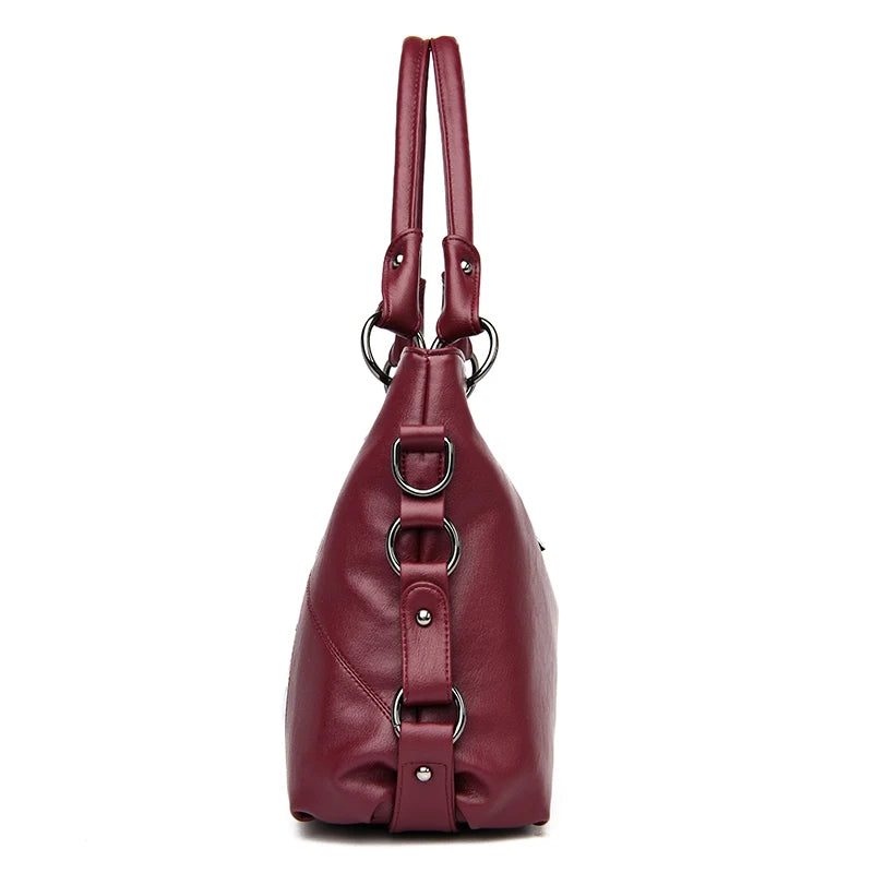 Women's Large Capacity PU Leather Tote Bag