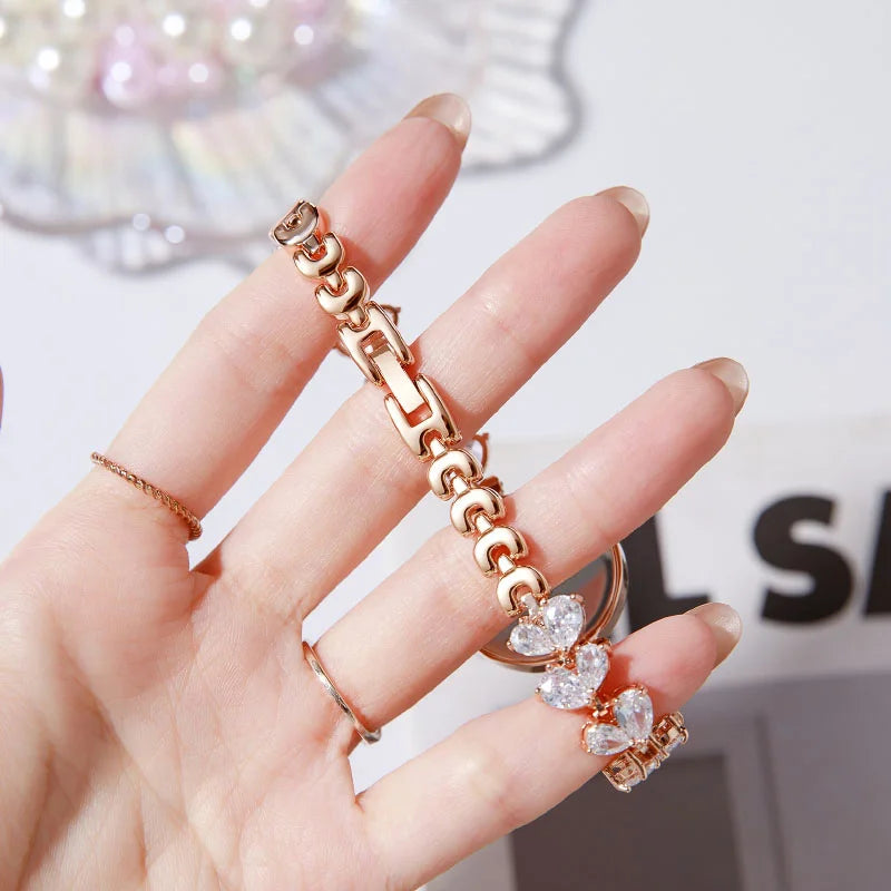 SAILIN Women's Rose Gold Quartz Watch